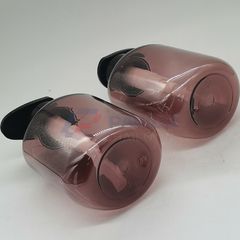 Chai mỹ phẩm PET nâu 400ml nắp nhấn đựng sữa dưỡng thể