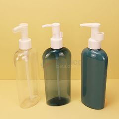 Chai nhấn 250m 300ml 500ml trong xanh nắp nhấn trắng