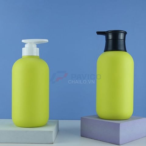 Chai nhấn 300ml 400ml 500ml xanh chanh vòi nhấn đựng sữa tắm