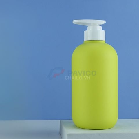 Chai nhấn 300ml 400ml 500ml xanh chanh vòi nhấn đựng sữa tắm