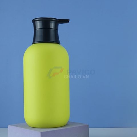 Chai nhấn 300ml 400ml 500ml xanh chanh vòi nhấn đựng sữa tắm