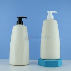 Chai nhựa chóp nón 750ml 450ml trắng ngà chiết mỹ phẩm