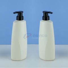 Chai nhựa chóp nón 750ml 450ml trắng ngà chiết mỹ phẩm