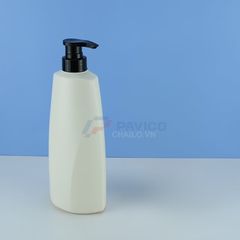 Chai nhựa chóp nón 750ml 450ml trắng ngà chiết mỹ phẩm