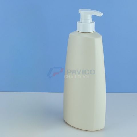 Chai nhựa chóp nón 750ml 450ml trắng ngà chiết mỹ phẩm