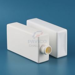 Chai nhựa dẹt chiết mỹ phẩm màu trắng nắp vặn 120ml 250ml