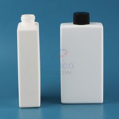 Chai nhựa dẹt chiết mỹ phẩm màu trắng nắp vặn 120ml 250ml