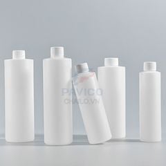 Chai nhựa đựng hóa chất trụ tròn trong mờ nắp vặn 500ml 1000ml