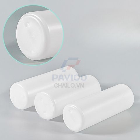 Chai nhựa đựng hóa chất trụ tròn trong mờ nắp vặn 500ml 1000ml