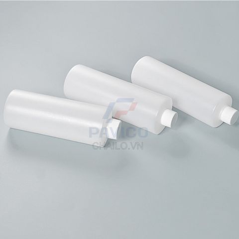 Chai nhựa đựng hóa chất trụ tròn trong mờ nắp vặn 500ml 1000ml