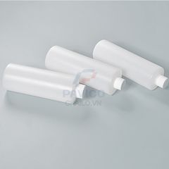 Chai nhựa đựng hóa chất trụ tròn trong mờ nắp vặn 500ml 1000ml