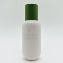 Chai nhựa đựng mỹ phẩm thân trắng nắp vặn tròn vàng 100ml 150ml
