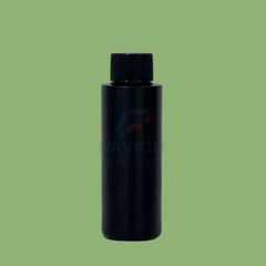Chai nhựa đựng tinh dầu trụ trơn màu đen nắp vặn 100ml 250ml