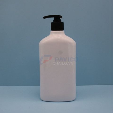 Chai nhựa hdpe 180ml 300ml 500ml đầu bơm kem nắp bật nắp vặn