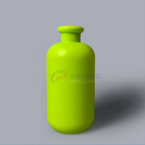 Chai nhựa hdpe tròn 250ml 400ml xanh nõn chuối nắp bật