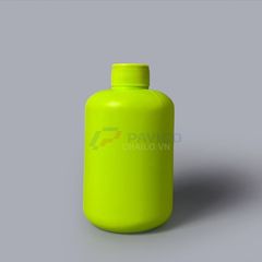 Chai nhựa hdpe tròn 250ml 400ml xanh nõn chuối nắp bật