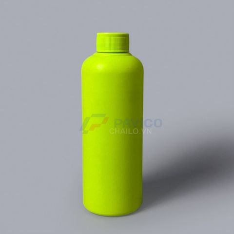 Chai nhựa hdpe tròn 250ml 400ml xanh nõn chuối nắp bật
