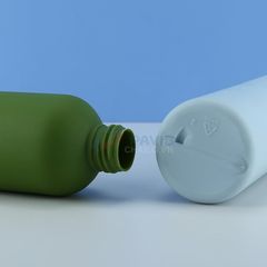 Chai nhựa mỹ phẩm dáng trụ 280ml 400ml nắp bật nắp bơm màu kem