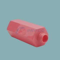 Chai nhựa mỹ phẩm PET lục giác 150ml màu hồng đựng lotion dưỡng da