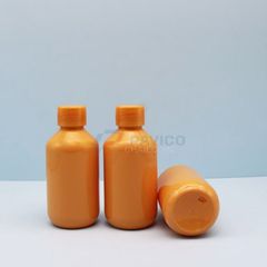Chai nhựa pet 100ml 150ml màu cam đựng dược phẩm hóa chất