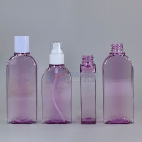 Chai nhựa pet 150ml 200ml nắp bật nắp xịt đầu bơm kem