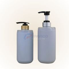 Chai nhựa pet 500ml 300ml xám xanh đầu nắp nhấn