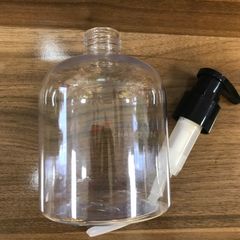 Chai nhựa pet trong vai bầu 500ml vòi bơm kem sữa tắm