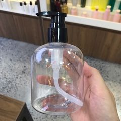 Chai nhựa pet trong vai bầu 500ml vòi bơm kem sữa tắm