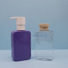 Chai nhựa pet vuông 250ml 150ml đựng cho mỹ phẩm