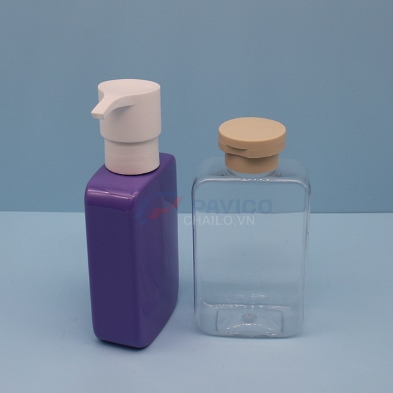 Chai nhựa pet vuông 250ml 150ml đựng cho mỹ phẩm