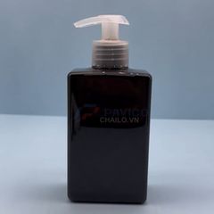 Chai nhựa pet vuông 375ml đầu bơm dầu gội sữa tắm