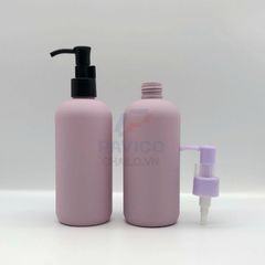 Chai nhựa vòi nhấn đựng sữa tắm màu hồng pastel 250ml 300ml