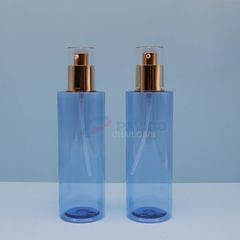 Chai nhựa xanh dương 120ml 250ml vòi bơm kim loại mỹ phẩm