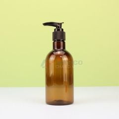 Chai pet cao cổ trong 250ml 500ml vòi nhấn đựng sữa tắm