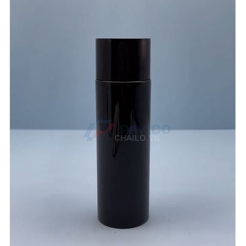 Chai pet đen nắp vặn 100ml 200ml đựng mỹ phẩm màu đen