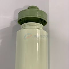 Chai pet đựng mỹ phẩm 300ml 500ml xanh rêu nắp nhấn