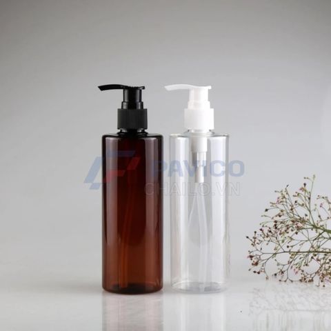 Chai PET trắng đục 750ml nắp bạc đựng lotion hoặc sữa dưỡng thể