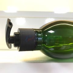 Chai pet xanh lá 500ml 750ml vòi nhấn đen đựng sữa tắm