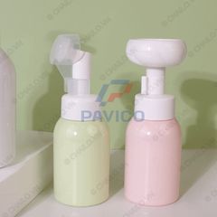 Chai sữa rửa mặt kem dưỡng da sữa tắm nắp tạo bọt 350ml 500ml