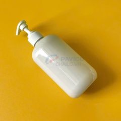 Chai tròn 300ml 500ml đựng sữa tắm thân trắng sữa nắp xanh vòi nhấn