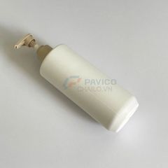 Chai trụ tròn 300ml 500ml sữa dưỡng thể trắng kèm nắp be vòi nhấn