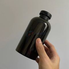 Chai vai bầu 200ml 350ml đựng dầu gội sữa tắm nam đen bóng nắp bật