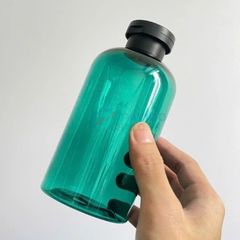 Chai vai bầu 200ml 350ml đựng dầu gội sữa tắm xanh ngọc trong nắp bật