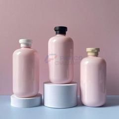 Chai vai bầu 250ml 500ml sữa tắm kem dưỡng da nắp bật đen