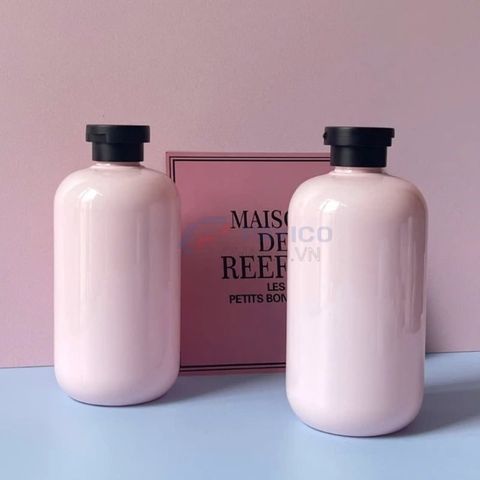 Chai vai bầu 250ml 500ml sữa tắm kem dưỡng da nắp bật đen