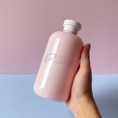Chai vai bầu 250ml 500ml sữa tắm kem dưỡng da nắp bật đen