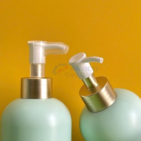 Chai vai bầu 300ml 500ml kem dưỡng da tay xanh ngọc cổ nhôm bạc
