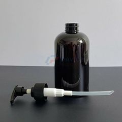 Chai vai bầu 350ml 500ml dầu gội nam full đen vòi nhấn