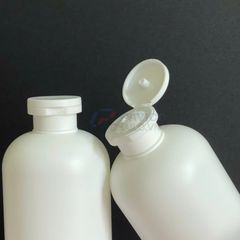 Chai vai bầu 500ml 1000ml dầu gội refill full trắng mờ nắp bật
