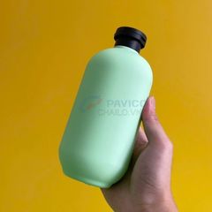 Chai vai bầu 500ml 750ml refill xanh mint nắp vặn